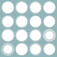 Lacy doilies big set.