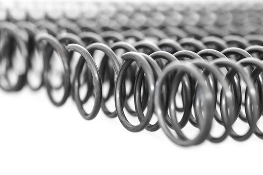 Background of steel springs