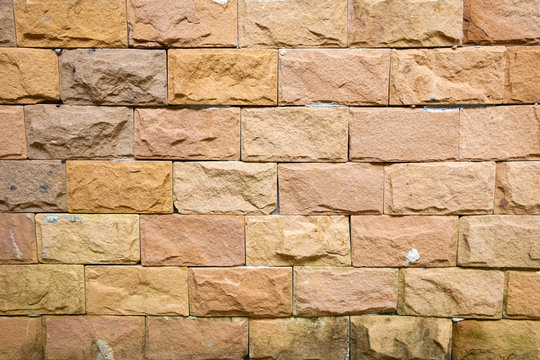 Background texture of laterite stone wall.