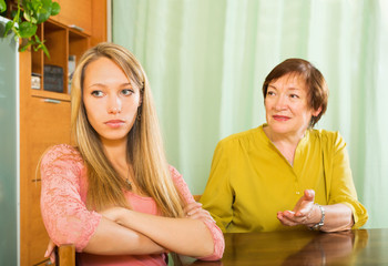 Two women sharing bad news