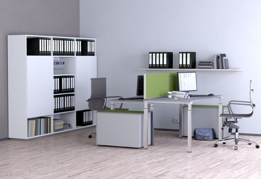 Moderner B&uuml;roraum | Arbeitspl&auml;tze