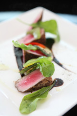 Grilled tuna steak