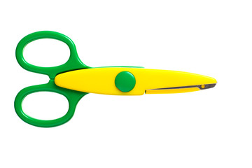 children's scissors isolated on white background