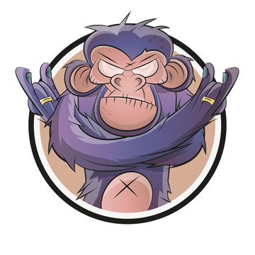 affe icon schimpanse logo