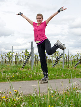 Junge Inline-Skaterin :)