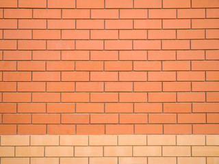 Two colors brick wall