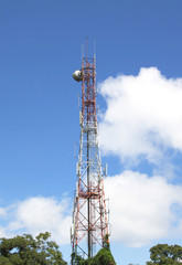 Antenna and satellite radio.