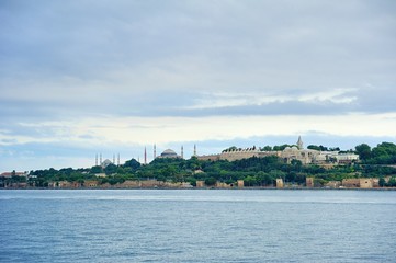 Fototapeta na wymiar Topkapi Palace-Bluemosque-Hagia Sophia-Istanbul-Turkey