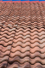 background with a roof and tiles