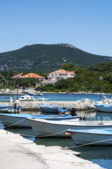 Fototapeta na wymiar Boats in marina, Croatia