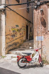 scooter on greek street