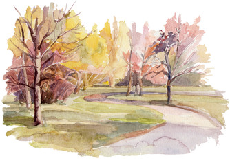 Fototapeta premium Watercolor