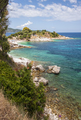 Fototapeta premium Coastline of Corfu, Greece