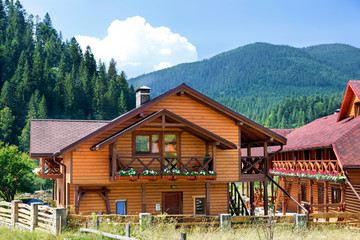 Hotel in Carpatian Mountains. Ukraine.