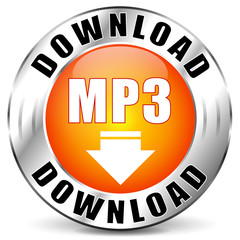 Vector mp3 download icon