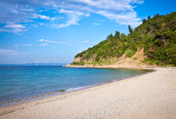La Cara (Koutloumousiou) beach on  Sithonia, Greece.