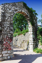 Fototapeta na wymiar Trsat Castle in Rijeka Croatia - Gradina