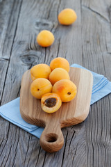 Fresh and tasty apricots
