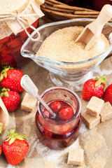 Homemade strawberry jam