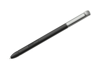Stylus pen for touchscreen tablet isolated on white background