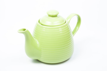 Green teapot