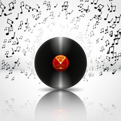 Music Background with Vinyl - Vector © marekkulhavy012