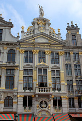 Fototapeta na wymiar Grand-Place de Bruxelles, façade, La chaloupe d’or #2