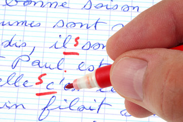 Les fautes d'orthographe