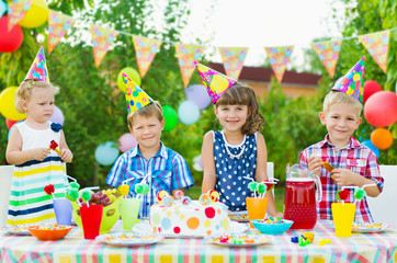 Outdoor birthday party for toddlers
