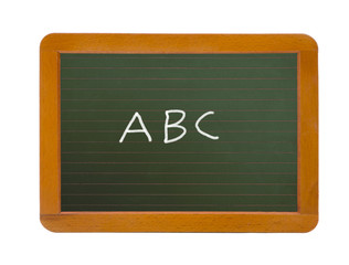 Schiefertafel mit Linien