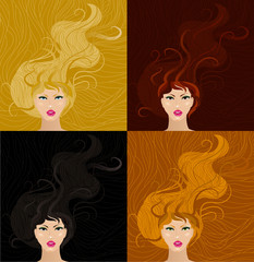 girls with long hair