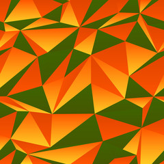 green and orange triangle background