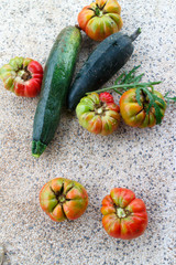 vegetables from garden
