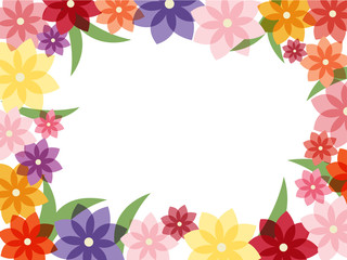 colorful flower frame