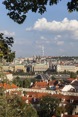 Blick auf Prag mit Fernsehturm
