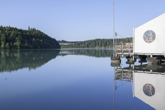 Lechstausee und Lido in Schongau