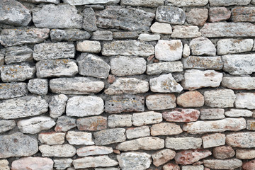 Ancient stone fortress wall, background photo texture