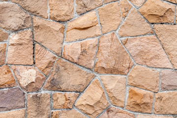 Old red stone wall background photo texture