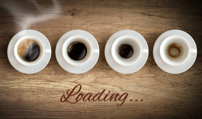 Cup of coffee - morning loading