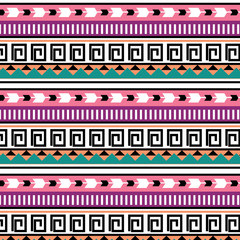 seamless colorful tribal pattern 2