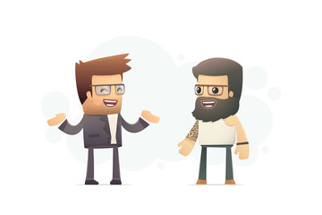 casting director chooses actor