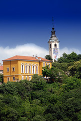 Fototapeta premium Church of the Blessed Virgin Mary on Trsat in Rijeka , Croatia