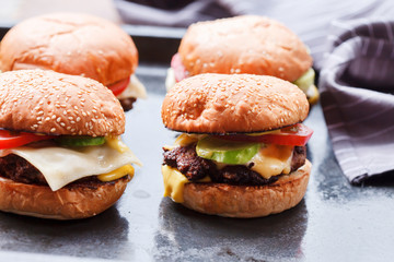 home made burgers