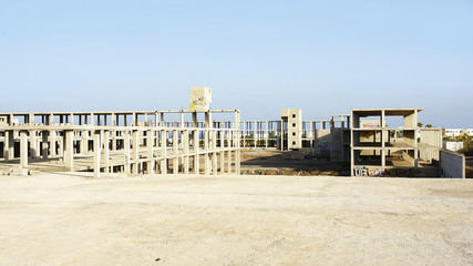 Construcciones paradas por la crisis, lanzarote, Islas Canarias