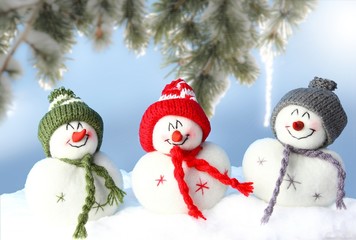 happy snowmans