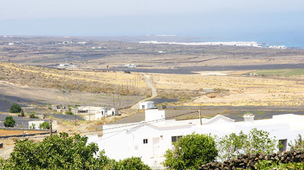 Fototapeta premium Panorámica de Lanzarote, Islas Canarias