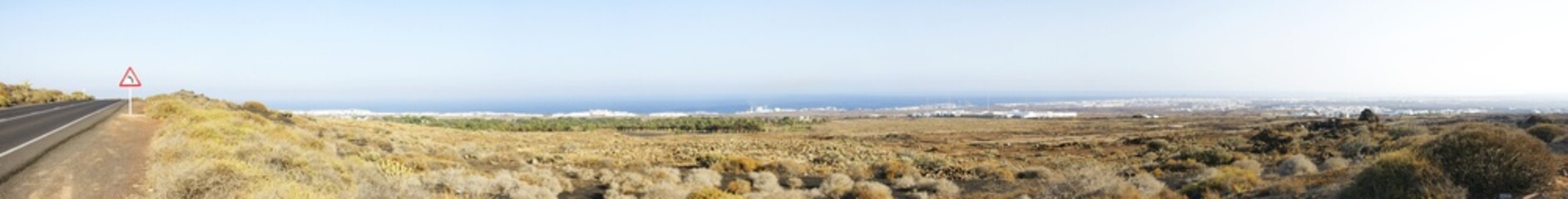 Panorámica de Lanzarote, Islas Canarias