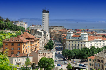 Fototapeta na wymiar Tito's Square in Rijeka,Croatia