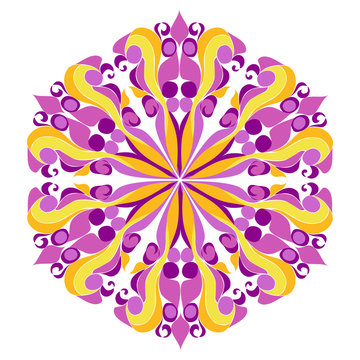 Round Hippie Ornament