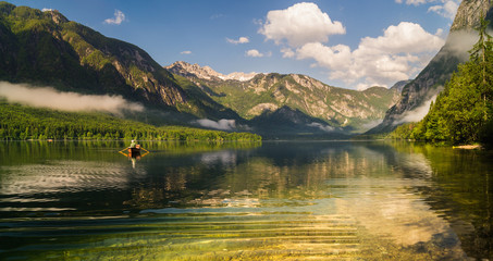 Fototapeta Górskie jezioro,Alpy,Słowenia obraz